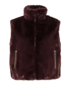 Dames gilet bordeaux