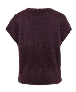 Dames gilet bordeaux