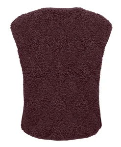 Dames gilet bordeaux