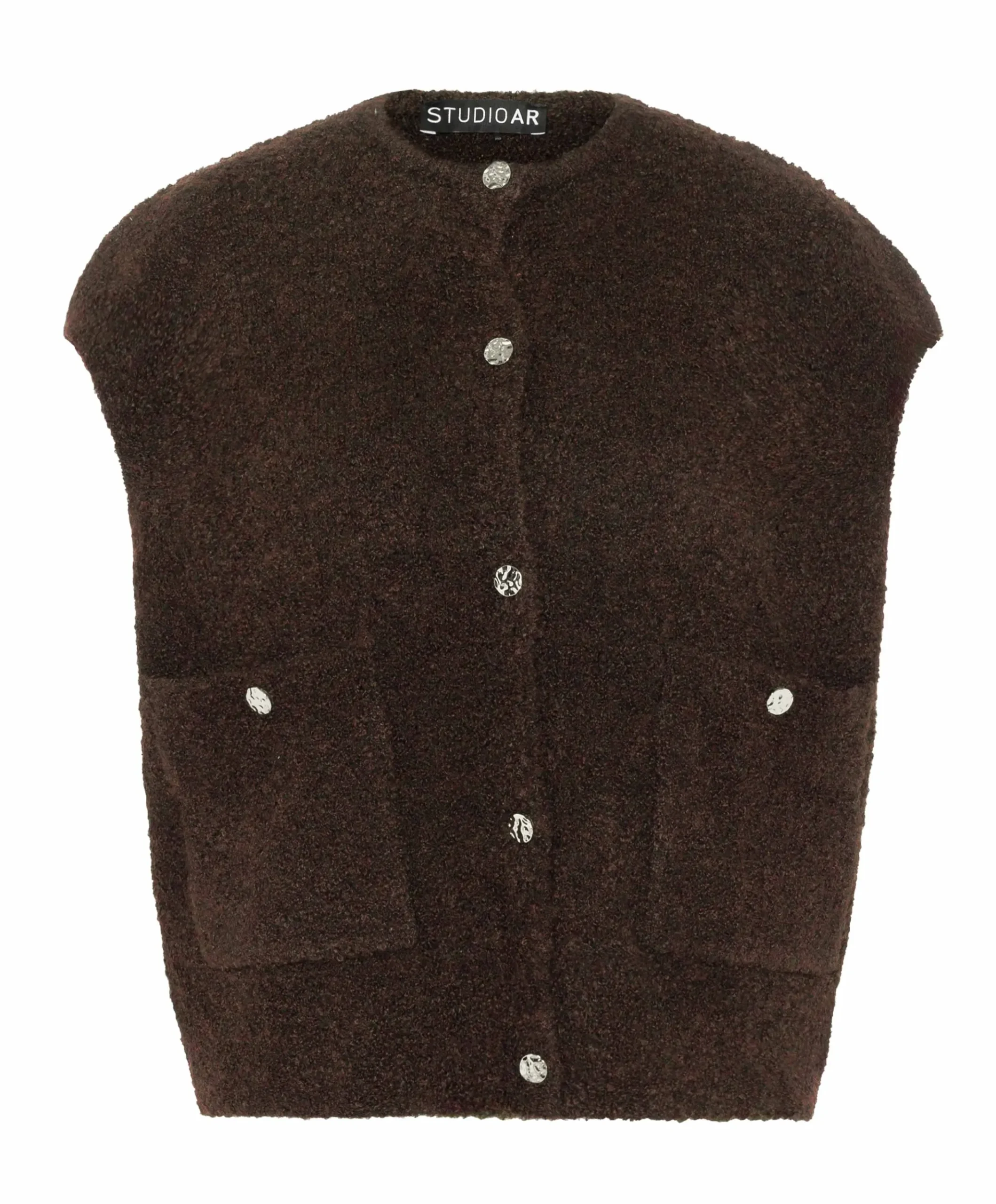 Dames gilet bruin