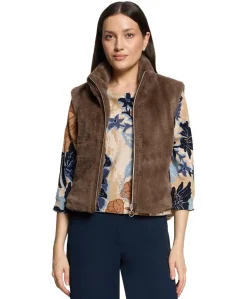 Dames gilet bruin