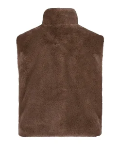 Dames gilet bruin