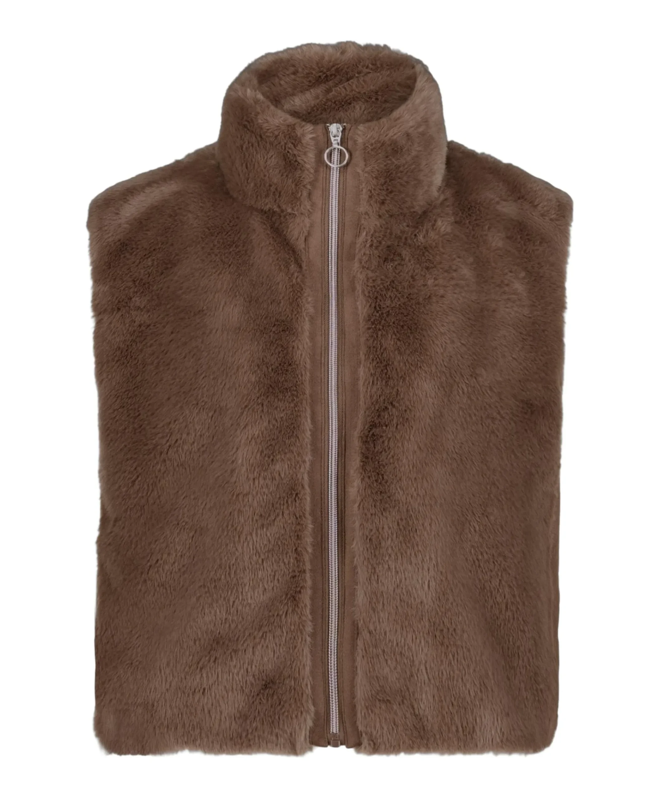 Dames gilet bruin