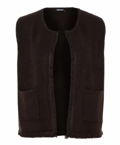 Dames gilet bruin