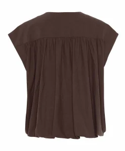 Dames gilet bruin