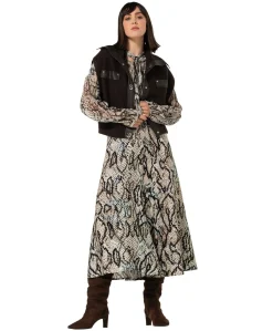 Dames gilet bruin