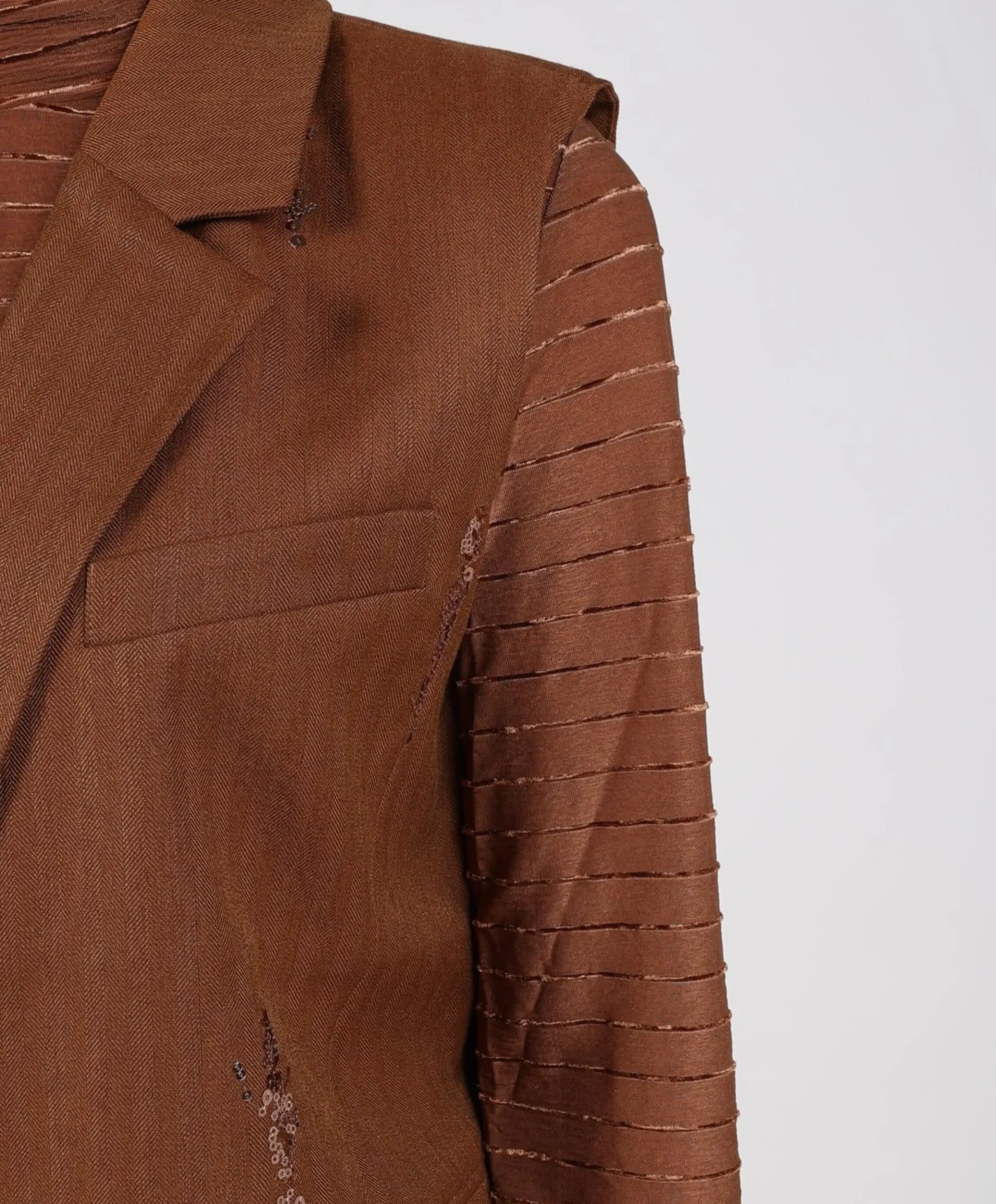 Dames gilet bruin