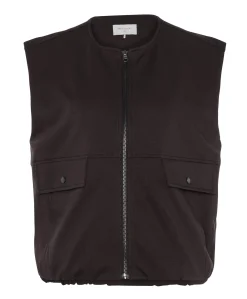 Dames gilet bruin