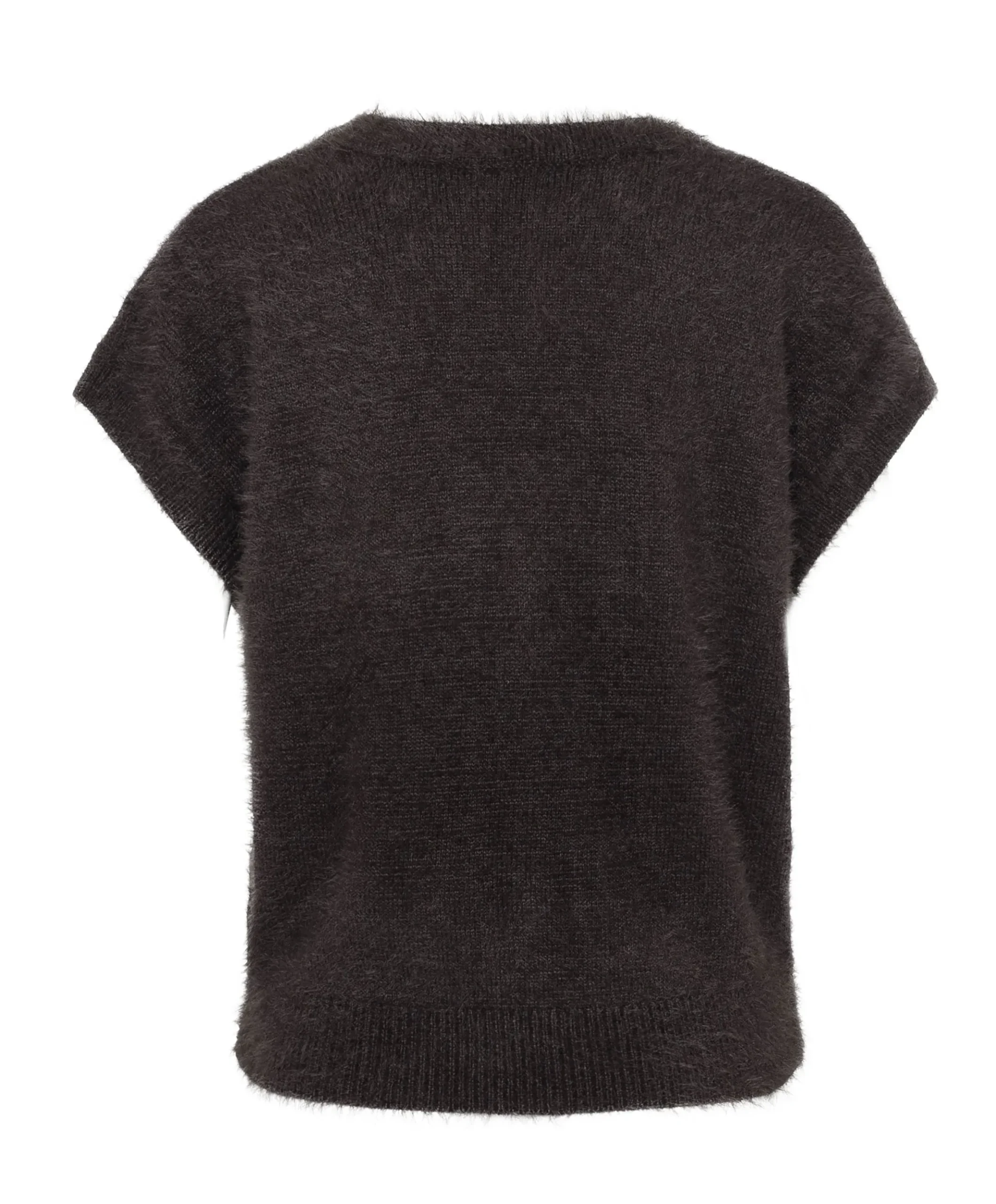 Dames gilet bruin