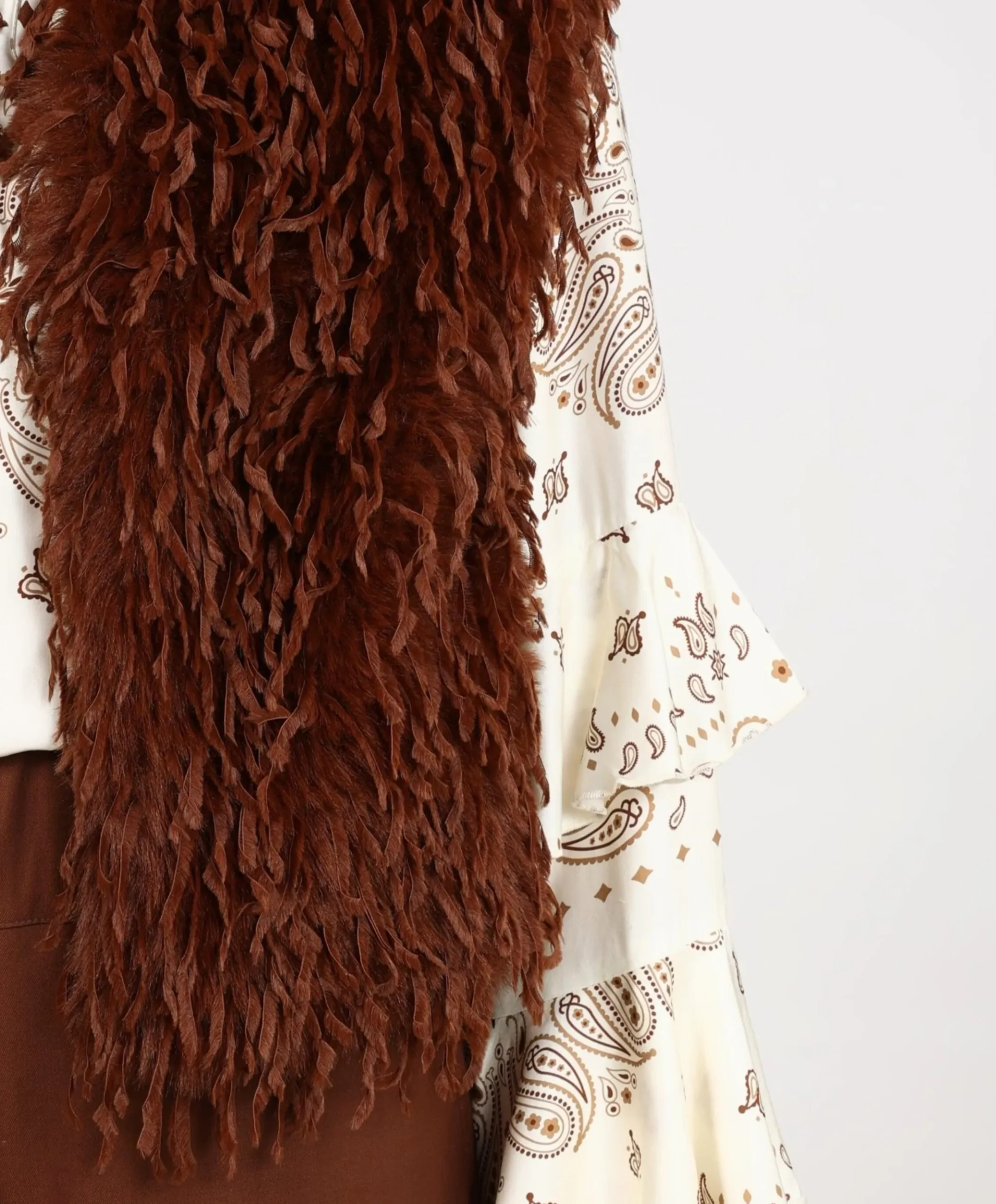 Dames gilet bruin