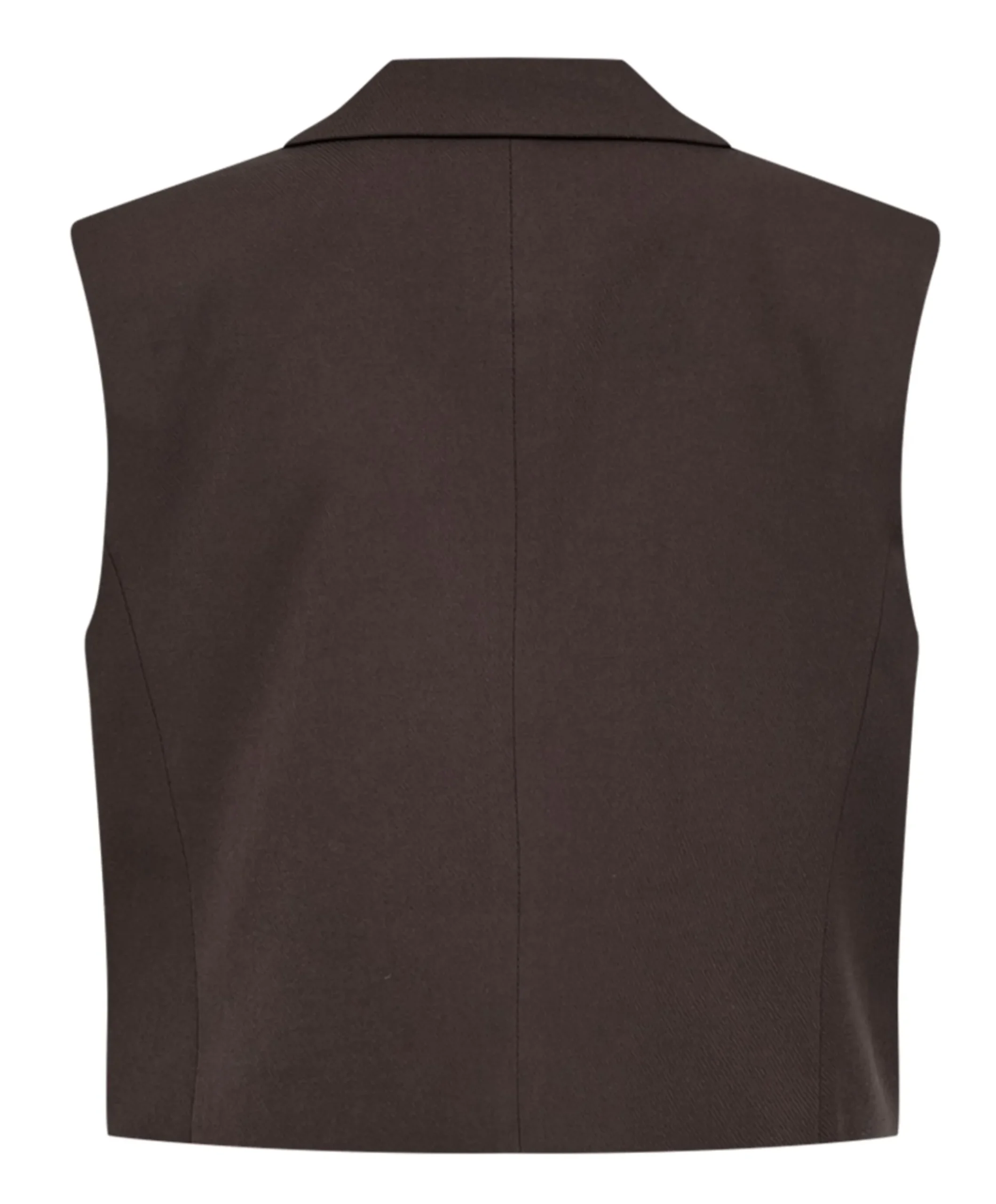 Dames gilet bruin