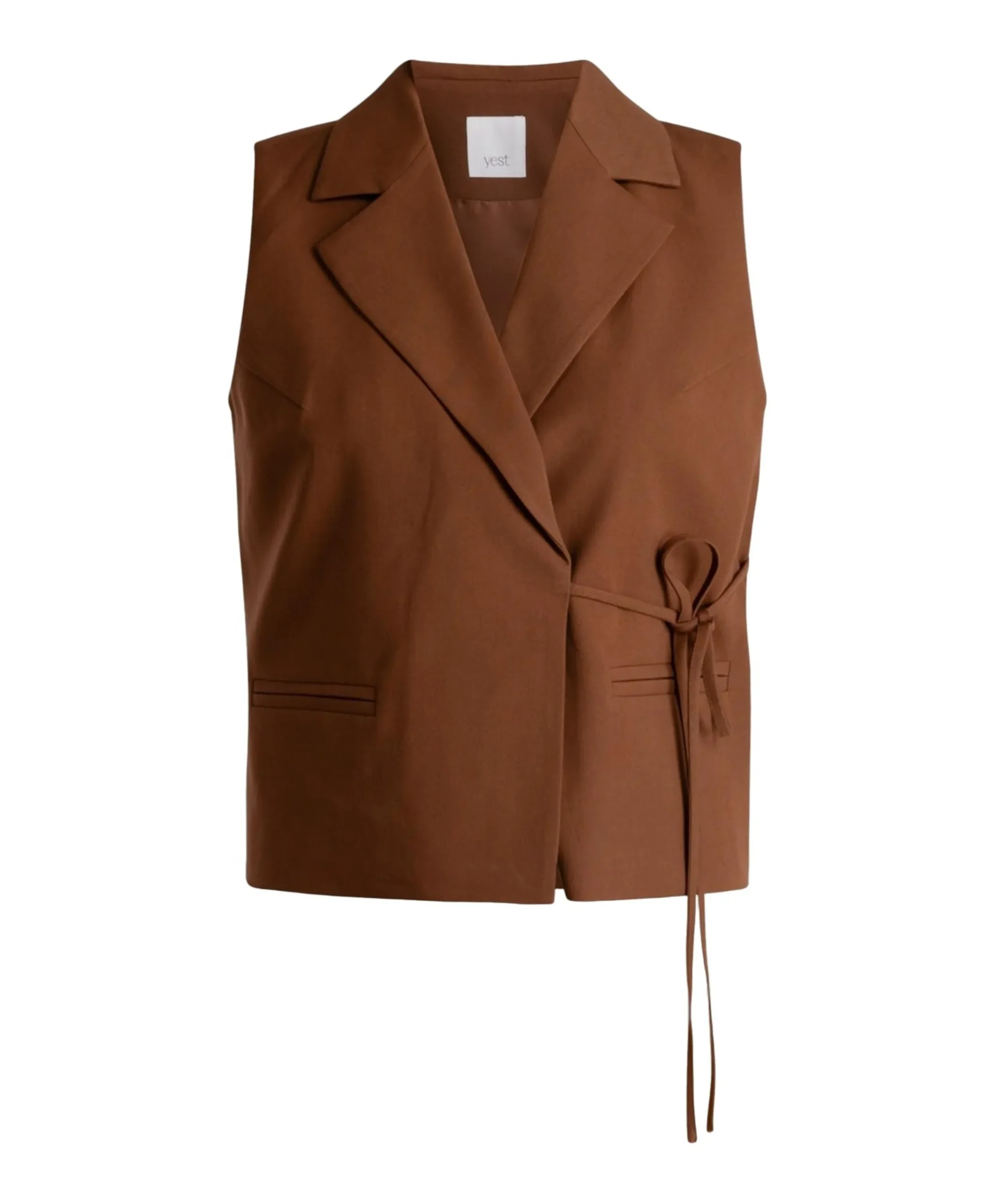 Dames gilet bruin