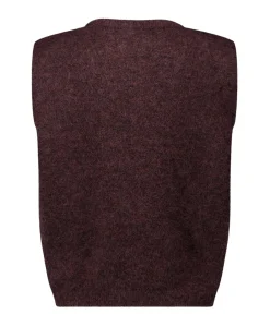 Dames gilet bruin