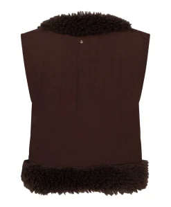 Dames gilet bruin