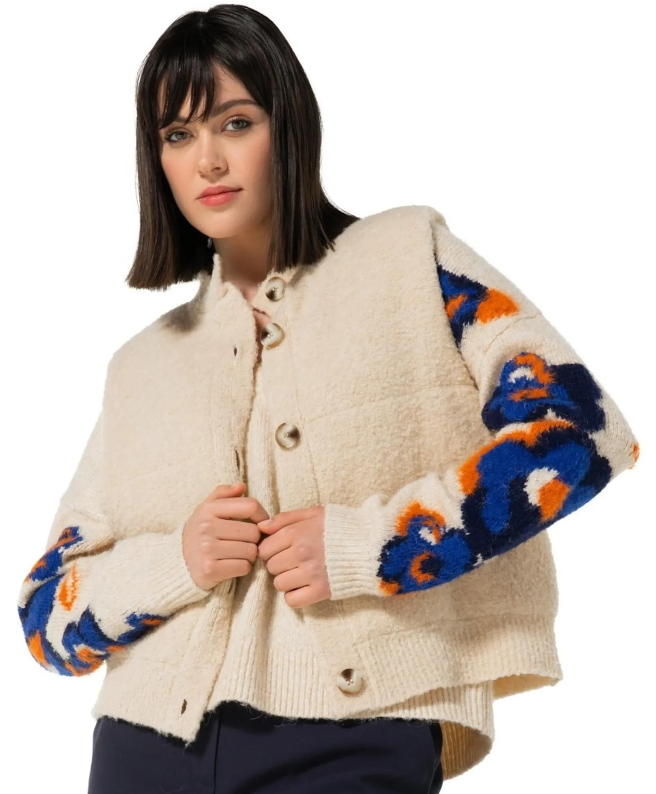 Dames gilet ecru