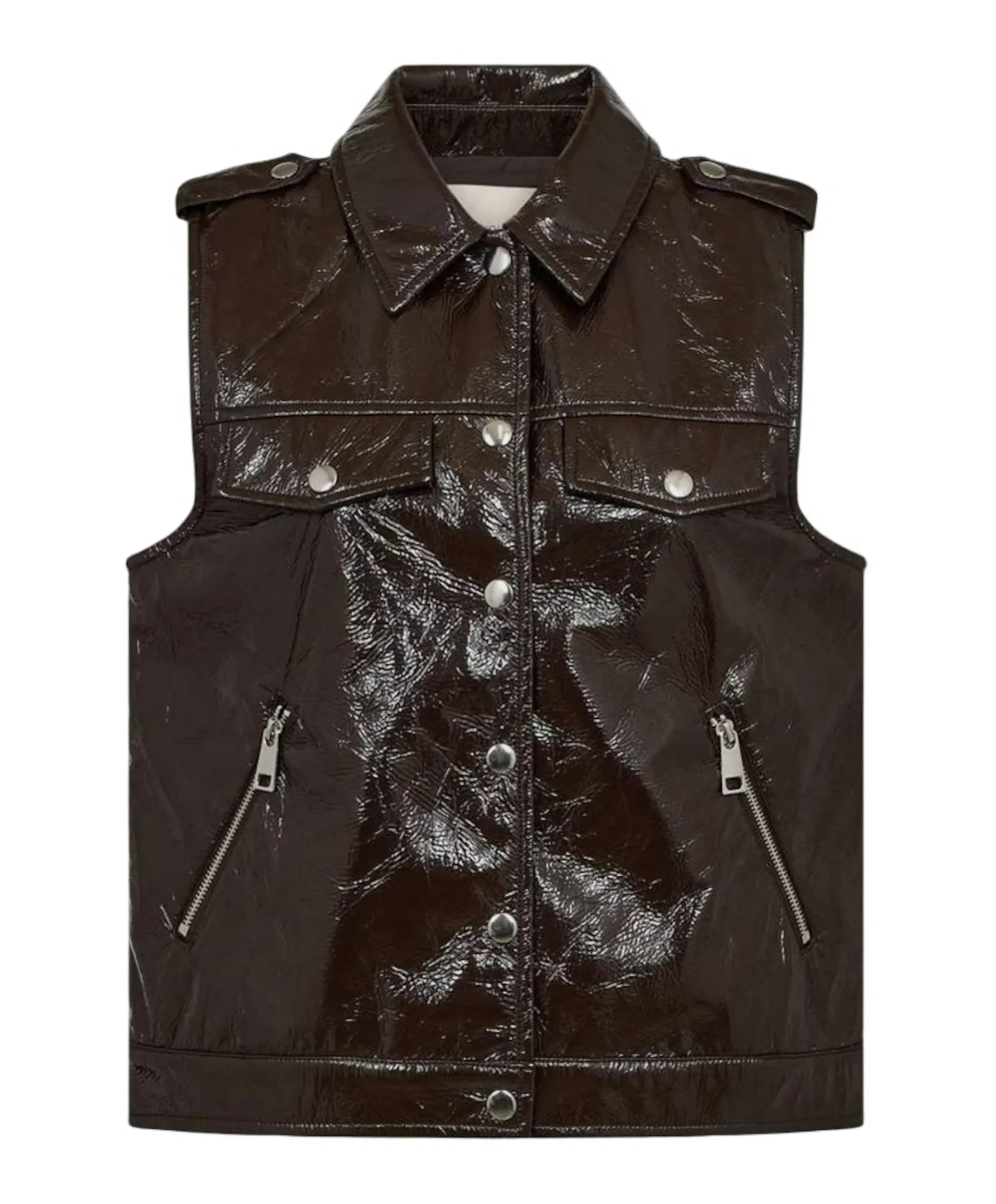 Dames gilet grijs