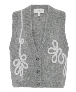 Dames gilet grijs