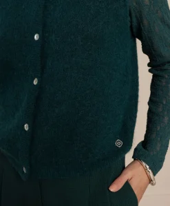 Dames gilet groen