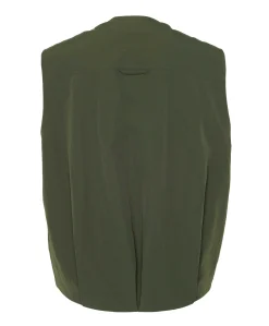 Dames gilet groen