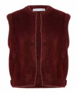 Dames gilet rood