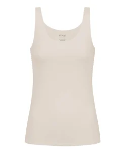 Dames hemd beige