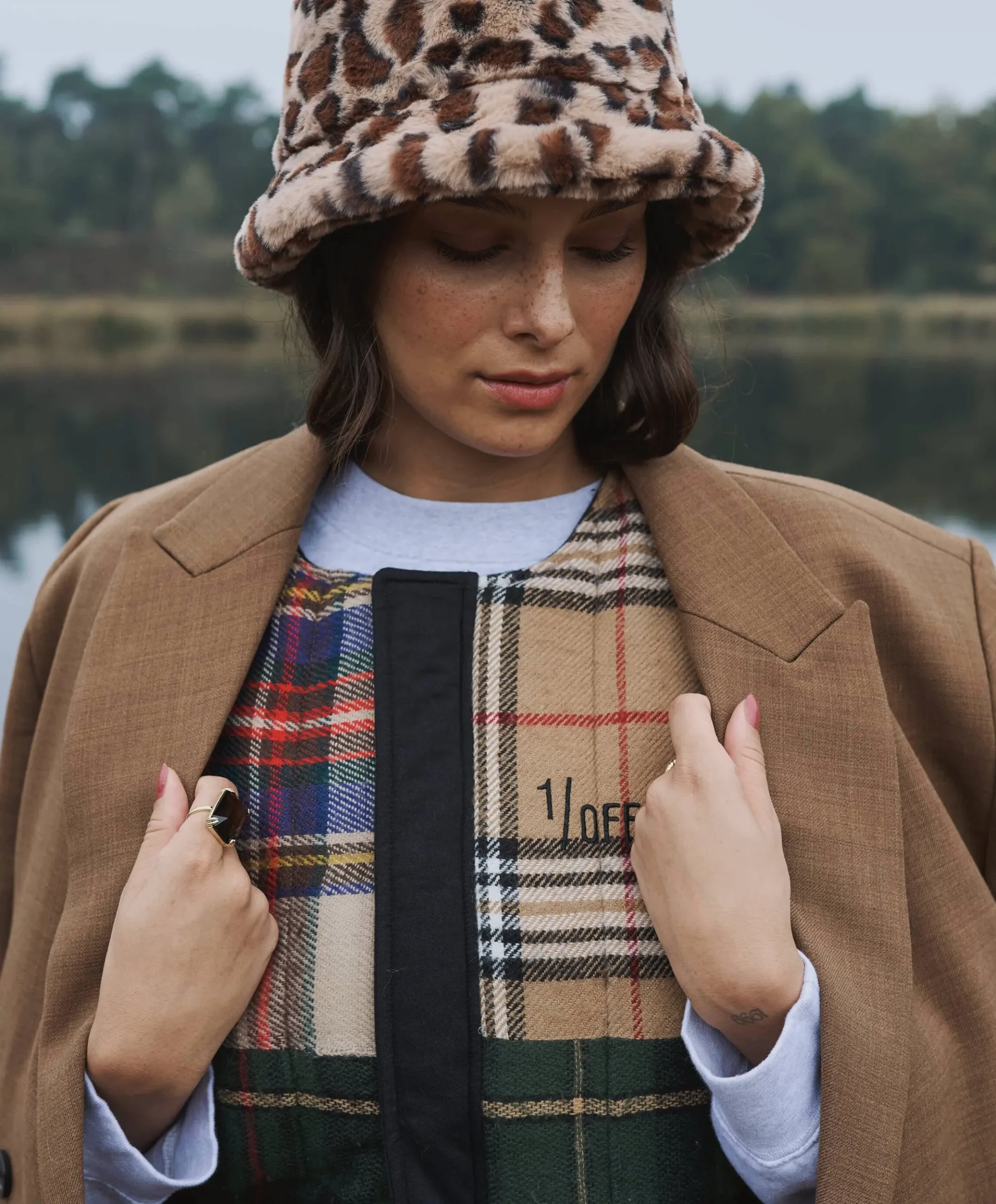 Dames hoofdaccessoire bruin
