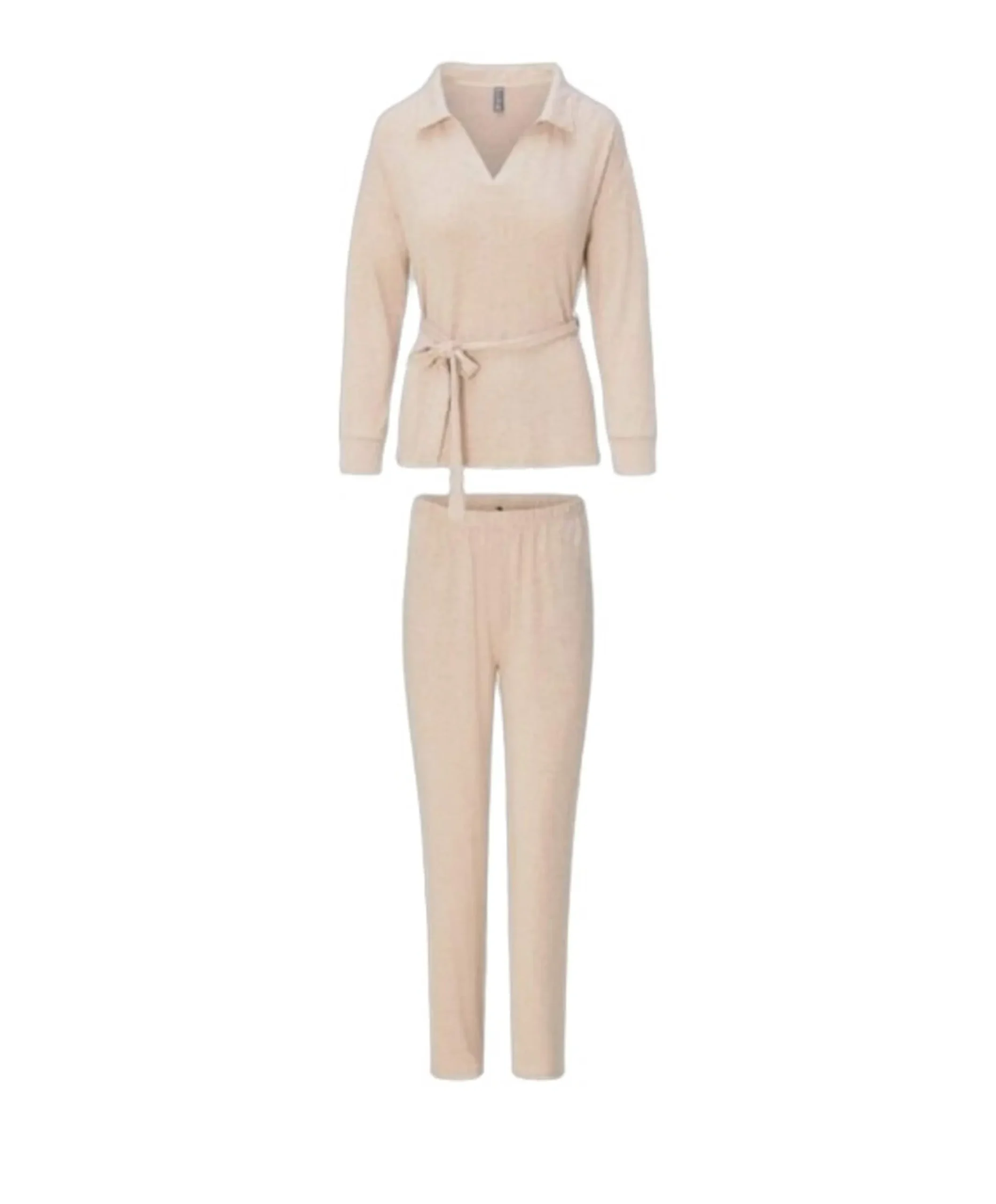Dames huispak beige