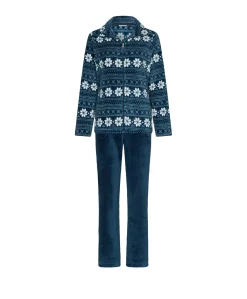 Dames huispak blauw