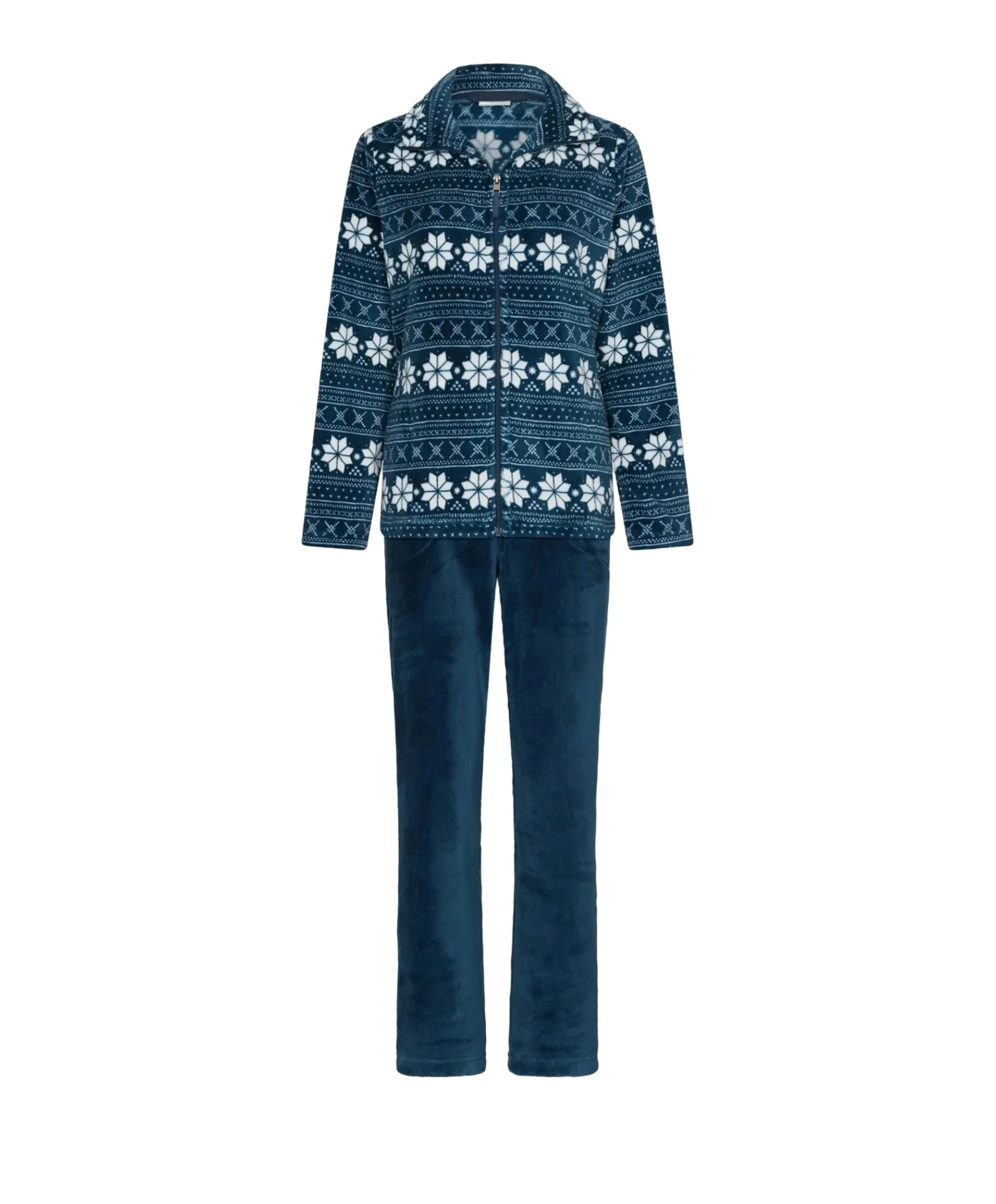 Dames huispak blauw