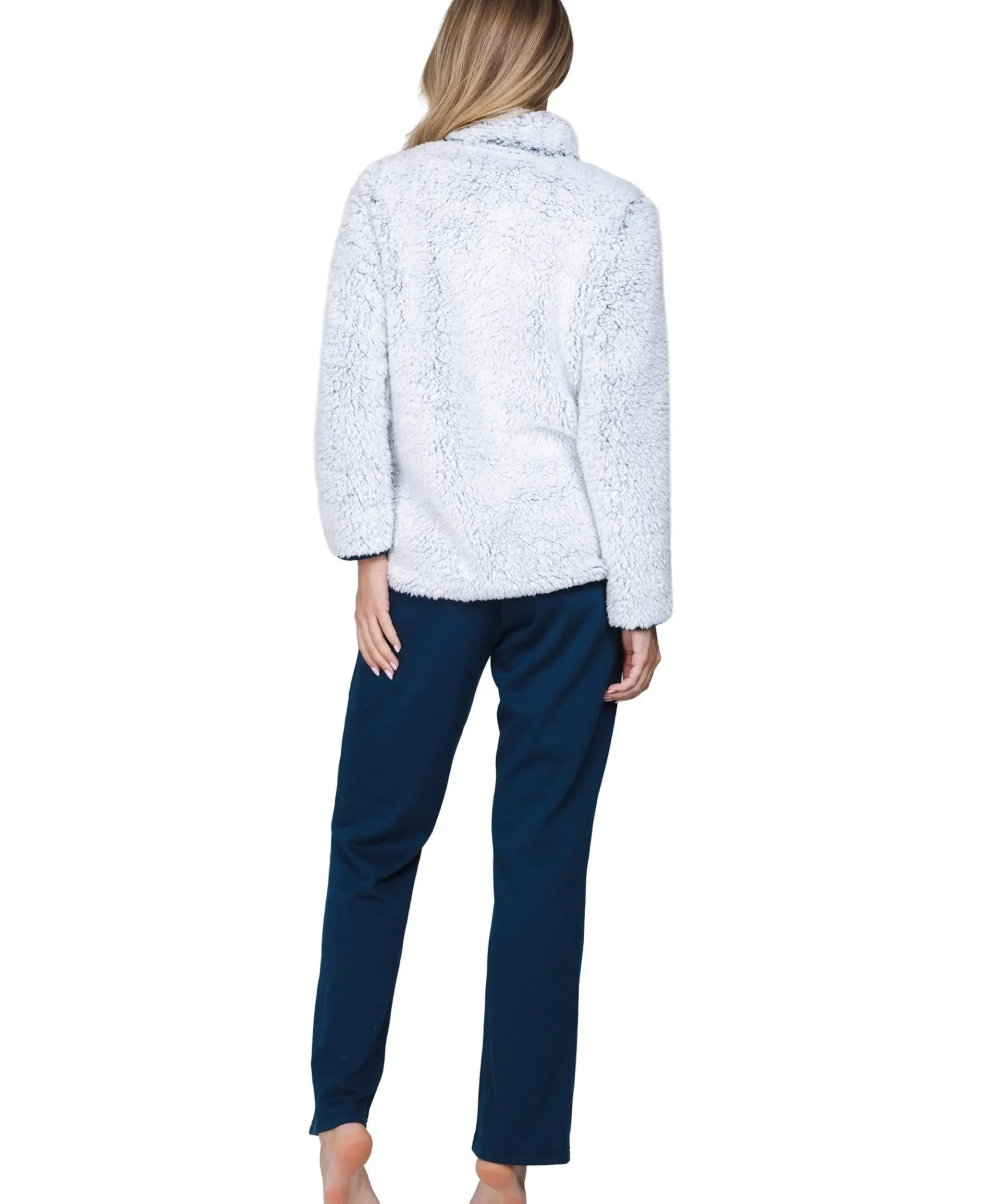 Dames huispak blauw