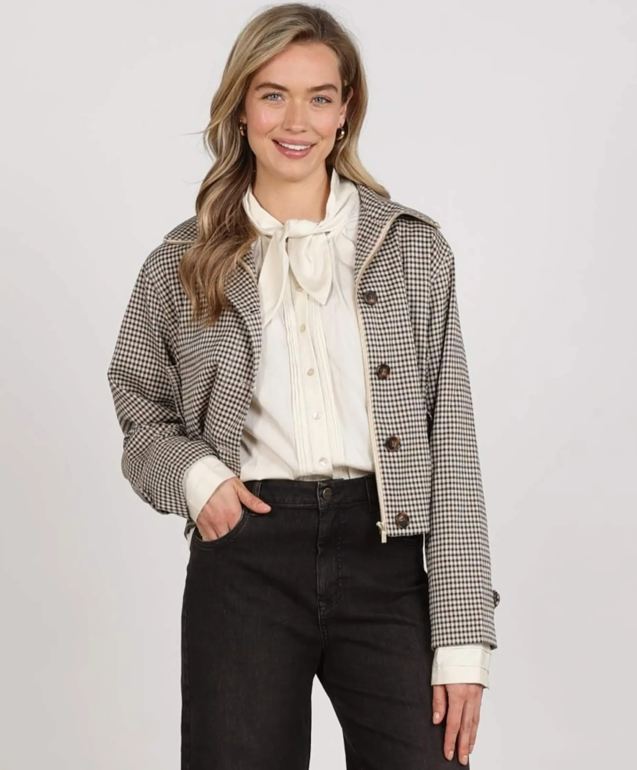 Dames jas beige