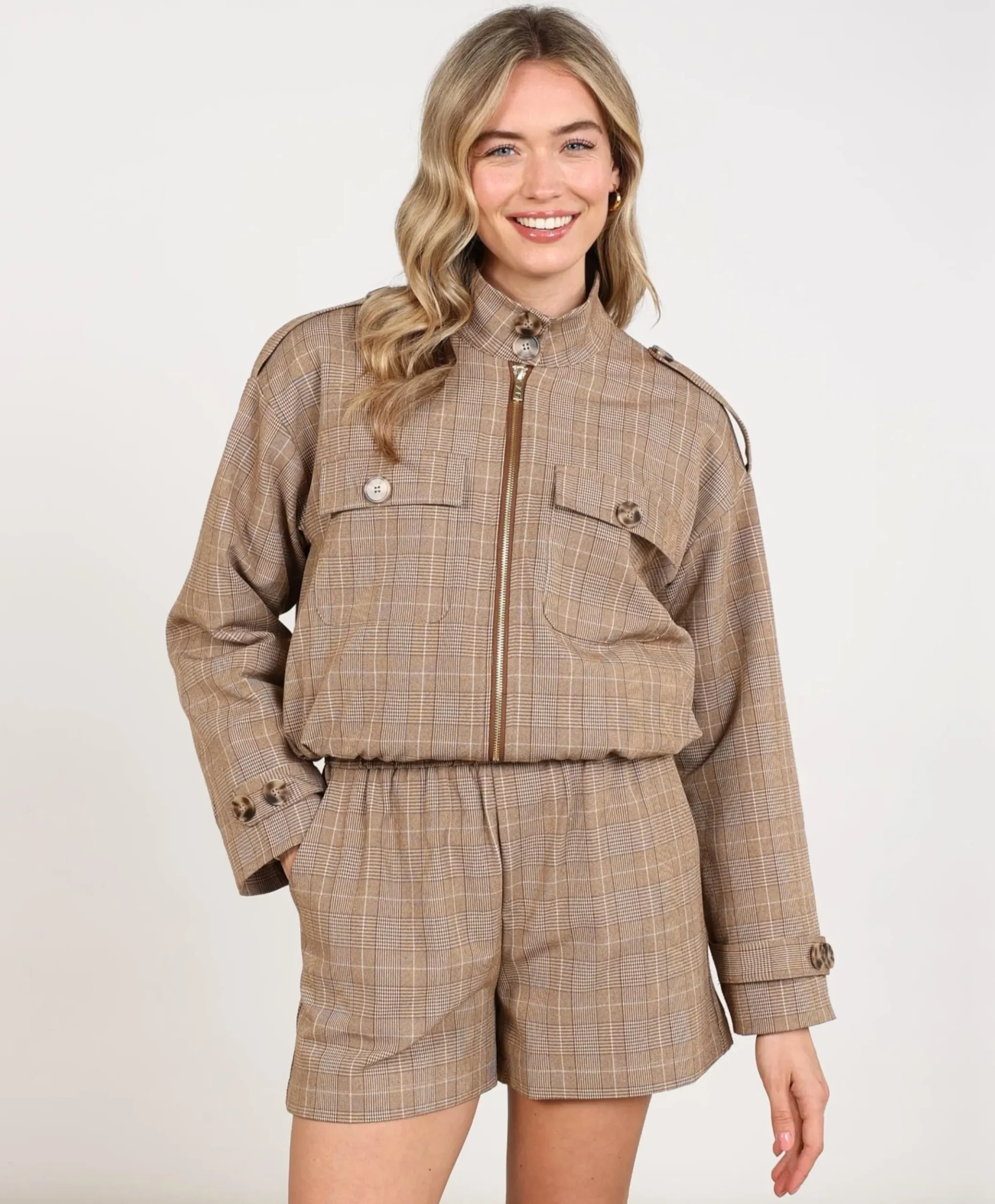 Dames jas beige