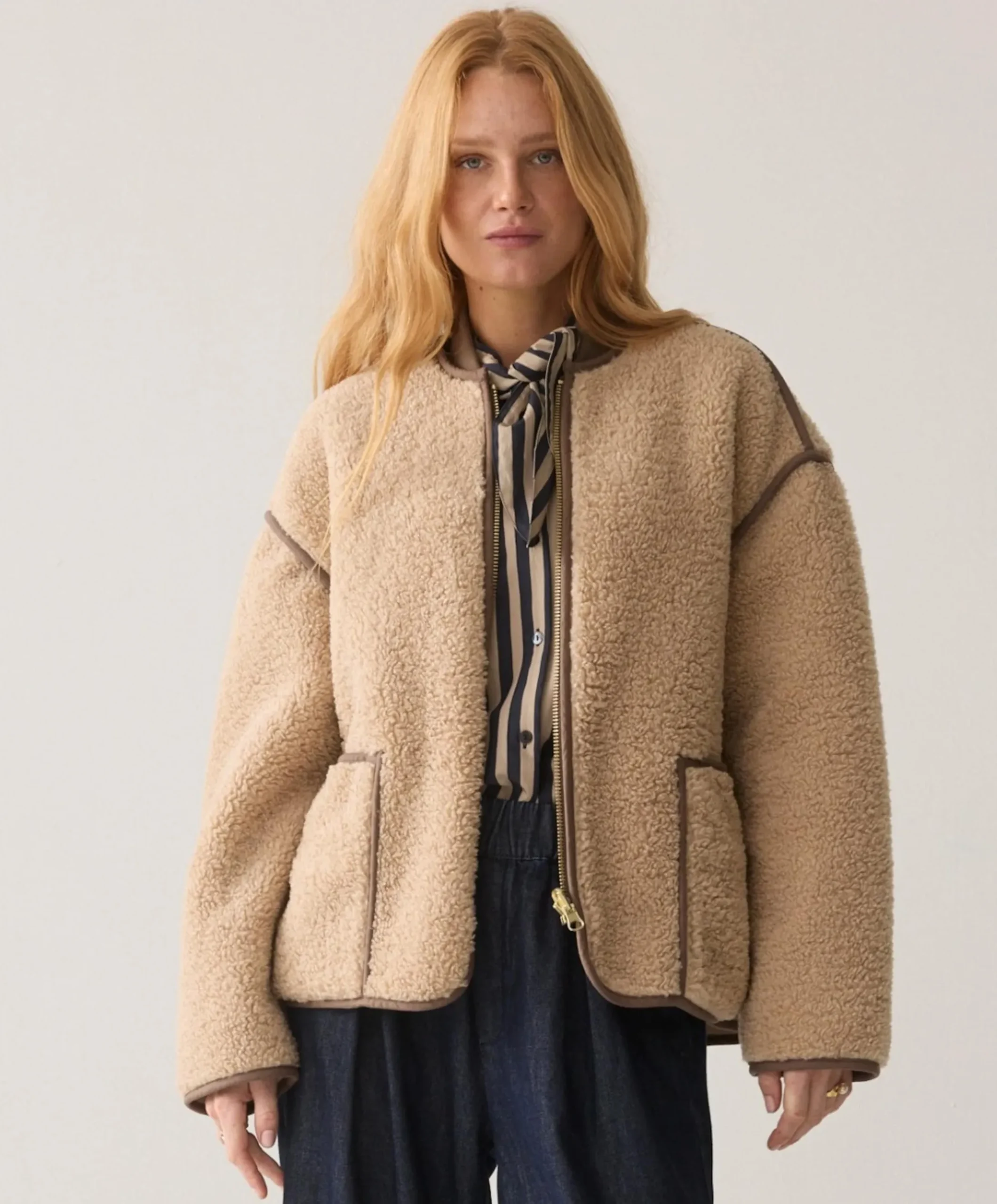 Dames jas beige