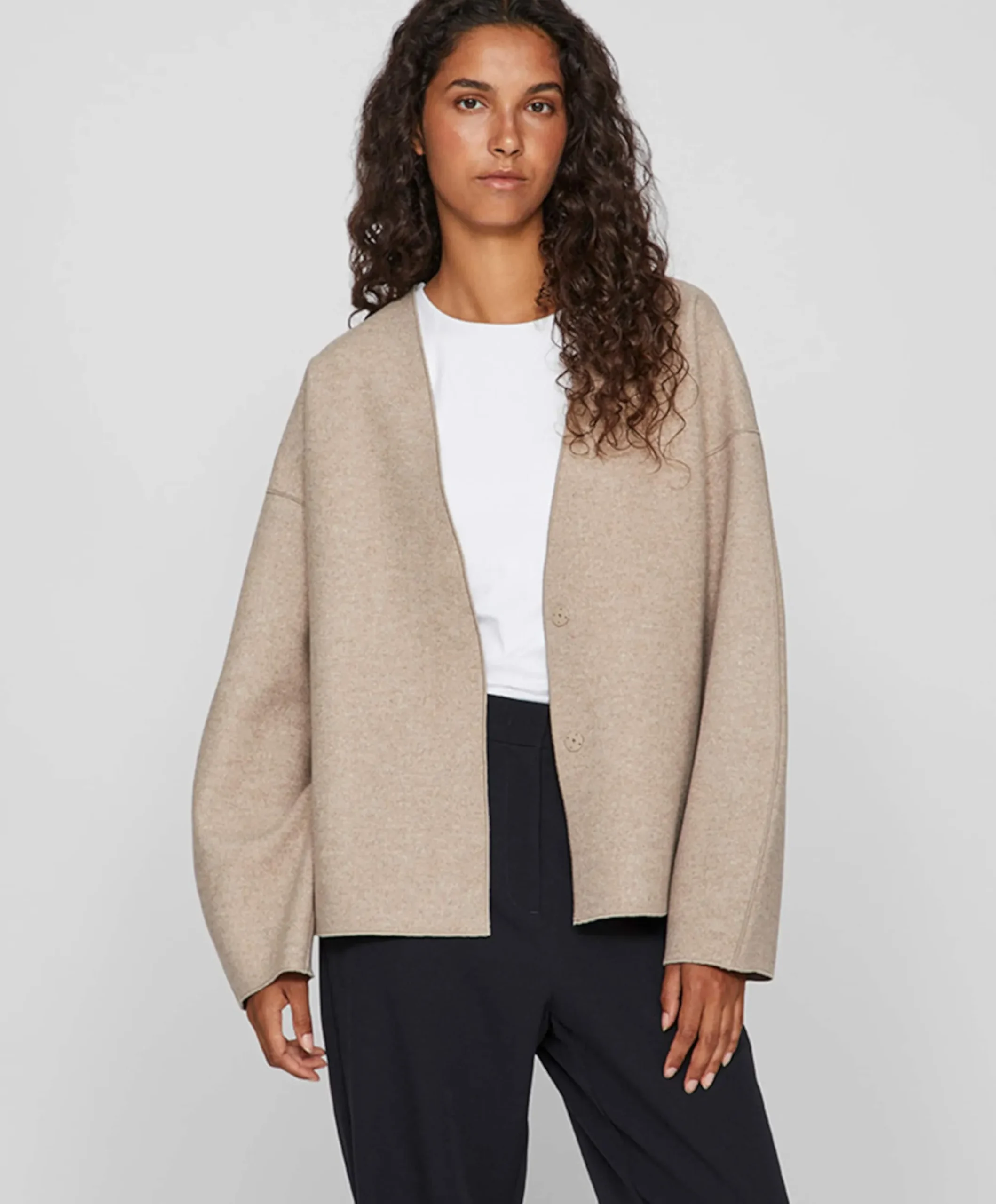 Dames jas beige
