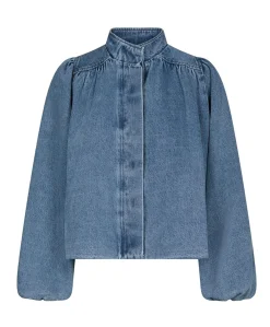 Dames jas blauw