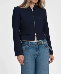 Dames jas blauw