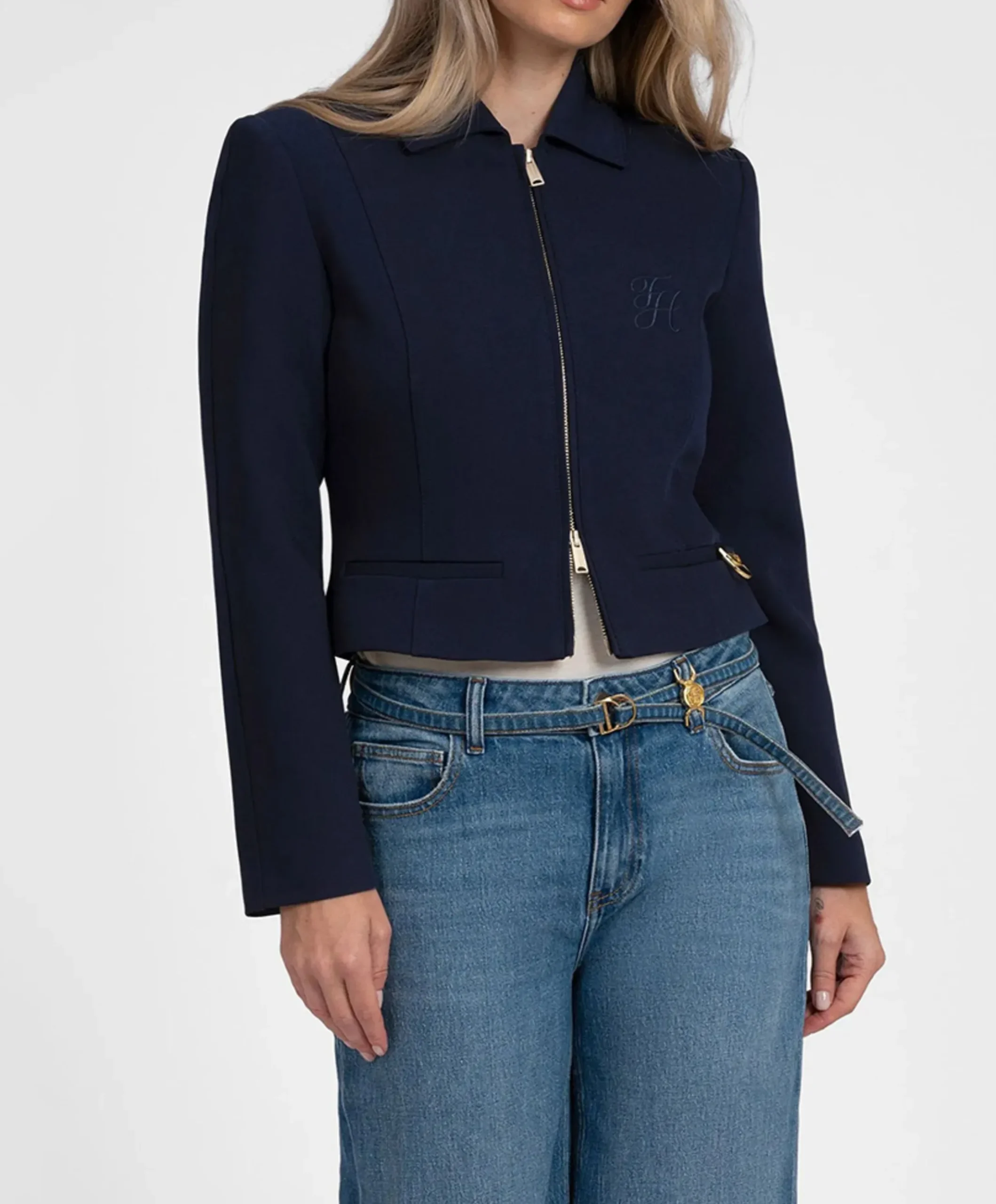 Dames jas blauw