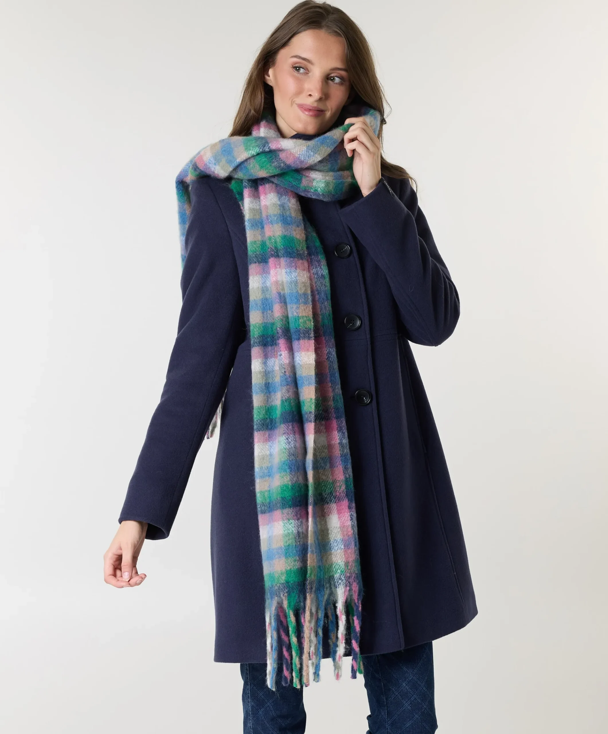 Dames jas blauw