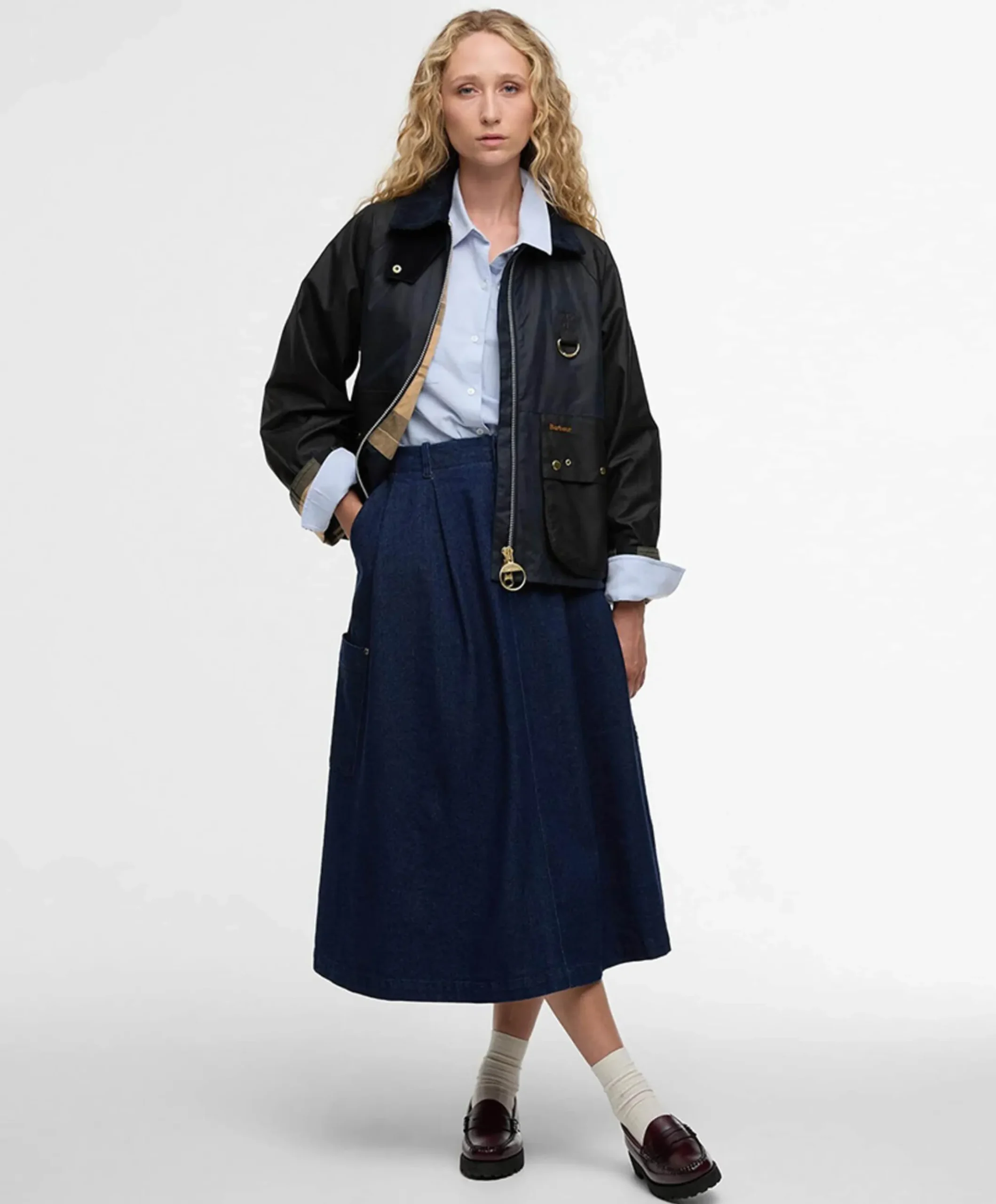 Dames jas blauw