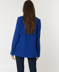 Dames jas blauw