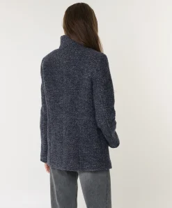 Dames jas blauw
