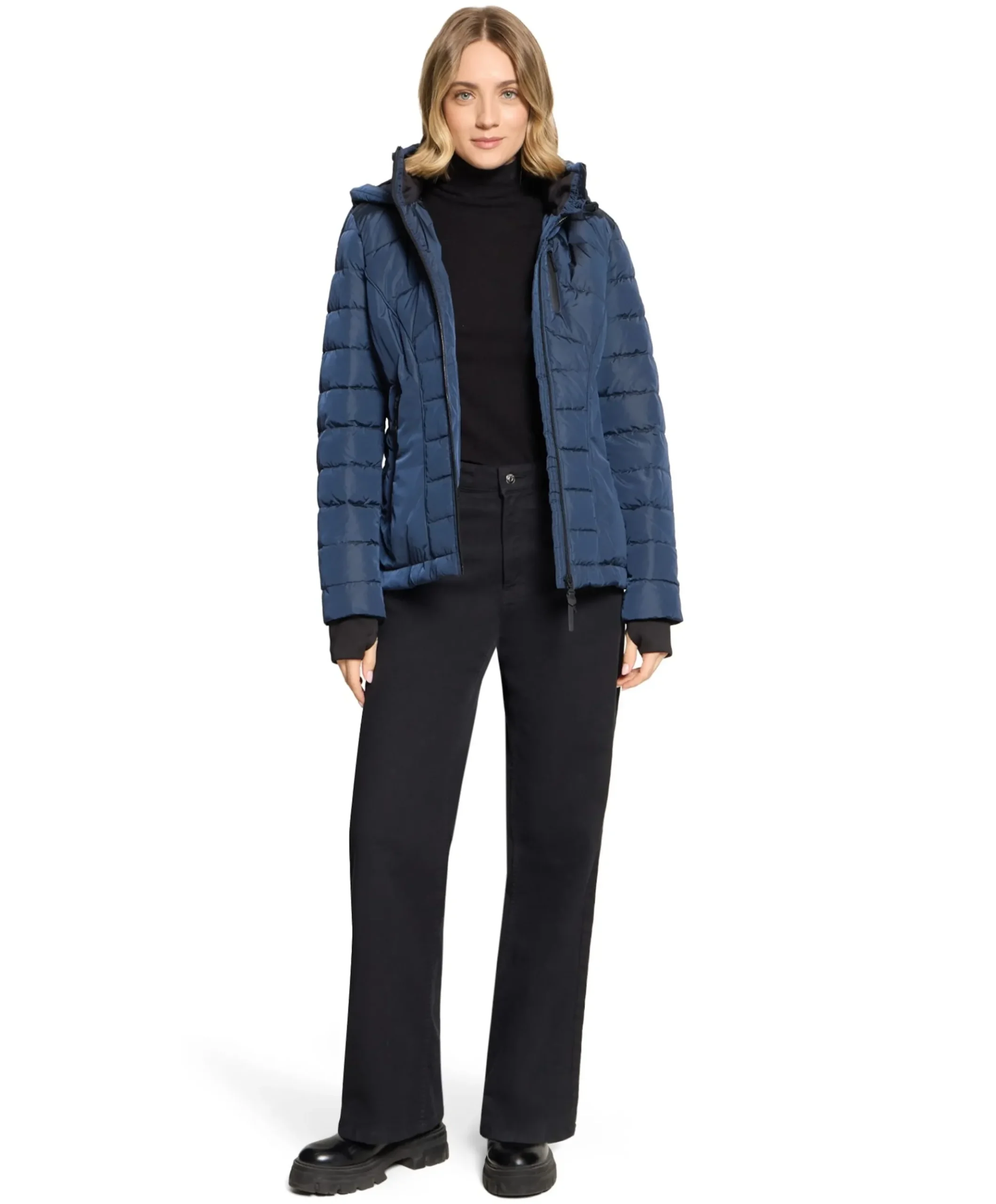 Dames jas blauw