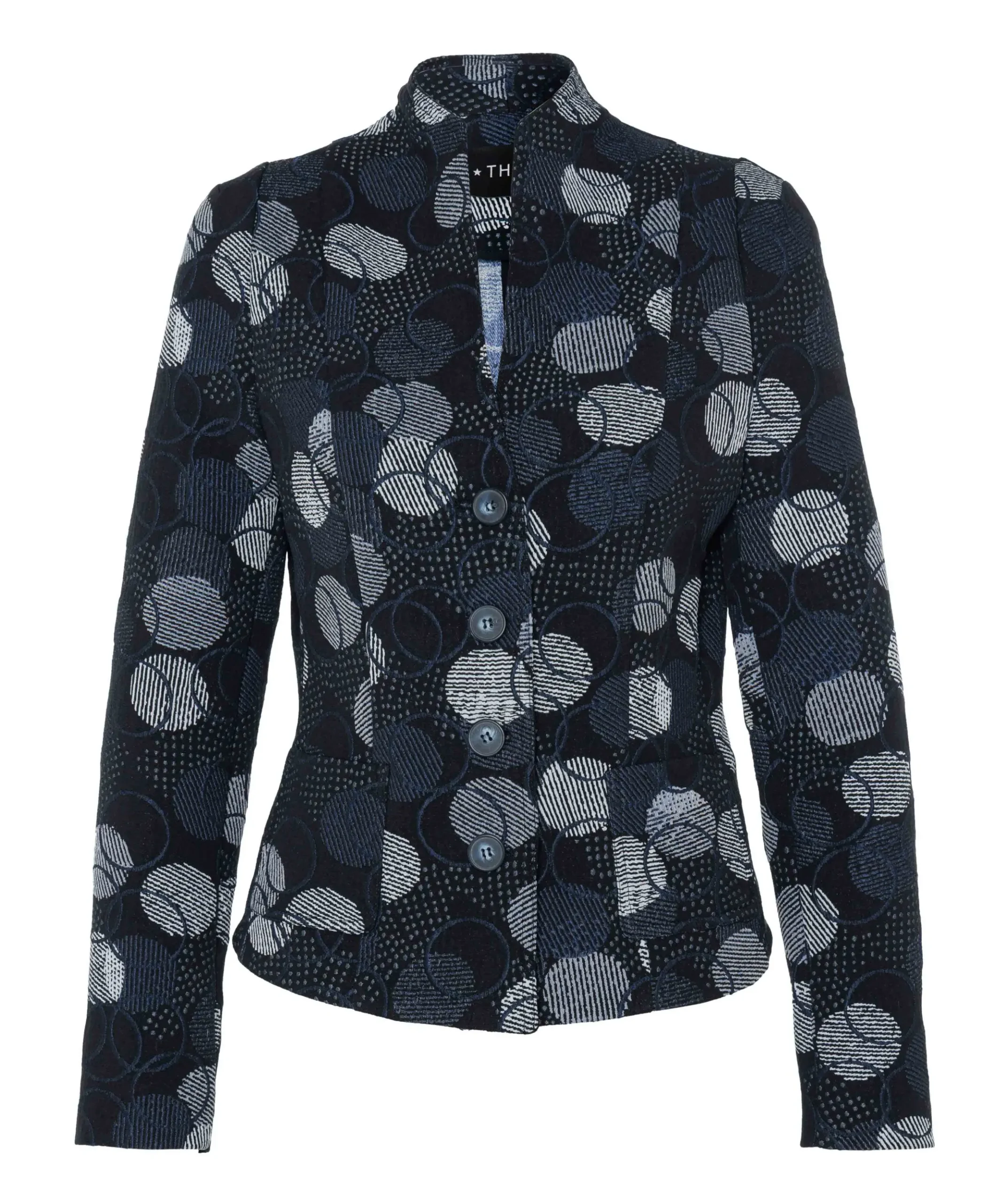 Dames jas blauw