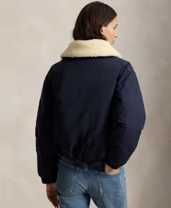 Dames jas blauw