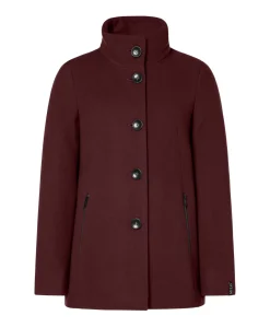 Dames jas bordeaux