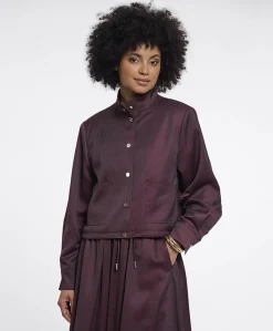 Dames jas bordeaux