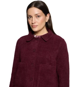 Dames jas bordeaux