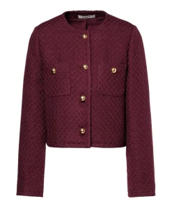 Dames jas bordeaux