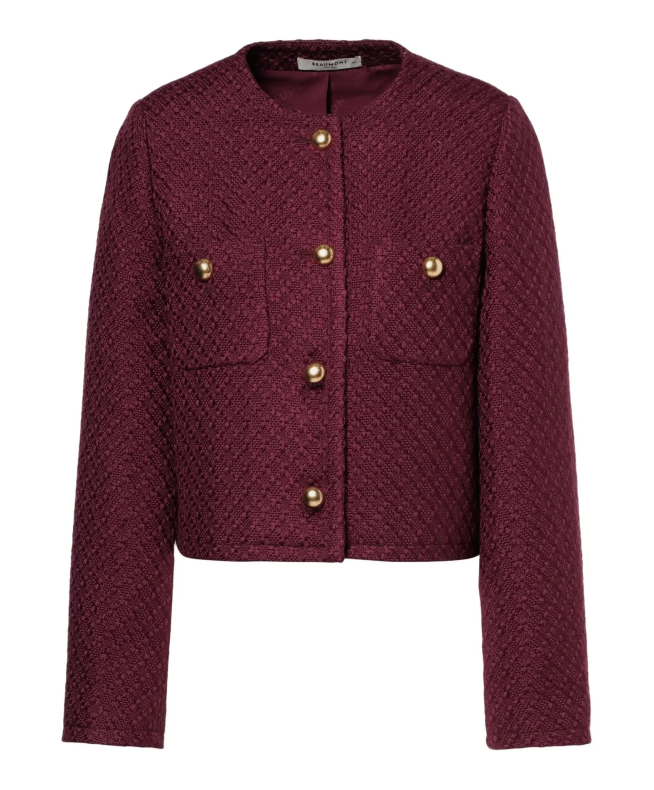 Dames jas bordeaux