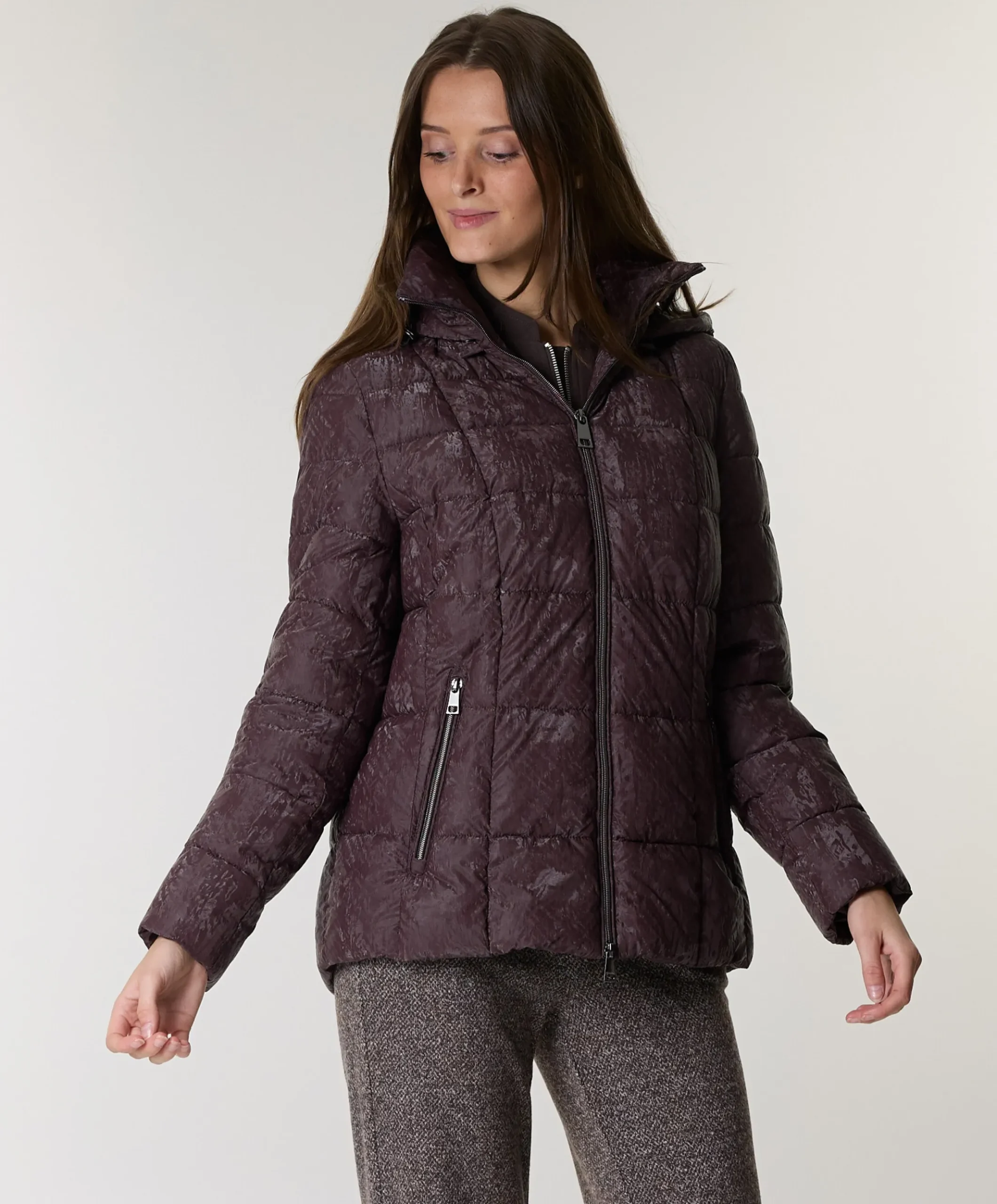 Dames jas bordeaux